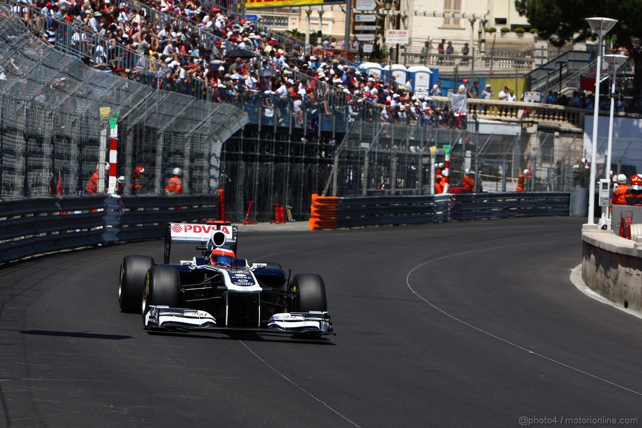 GP MONACO, 28.05.2011- Qualifiche, Rubens Barrichello (BRA), Williams FW33 