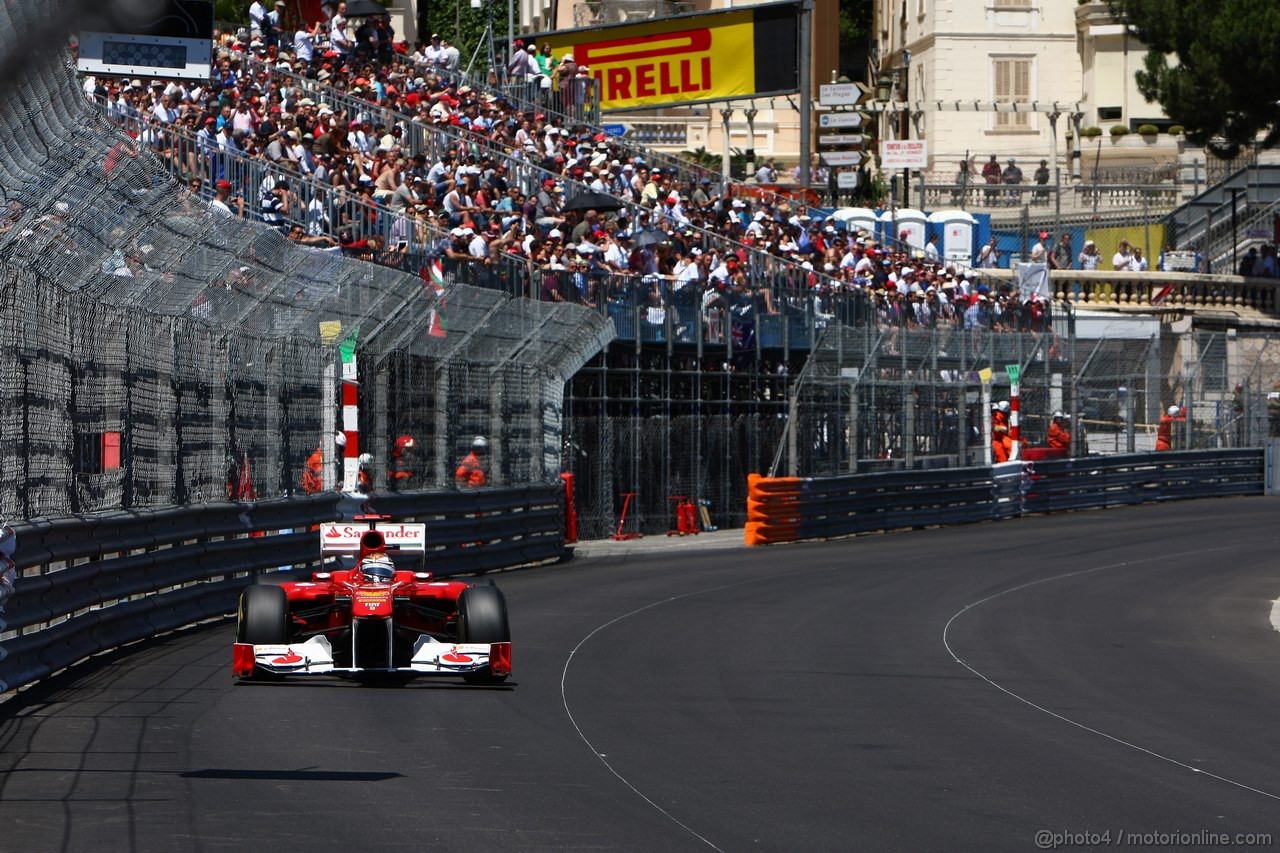 GP MONACO, 28.05.2011- Qualifiche, Fernando Alonso (ESP), Ferrari, F-150 Italia 