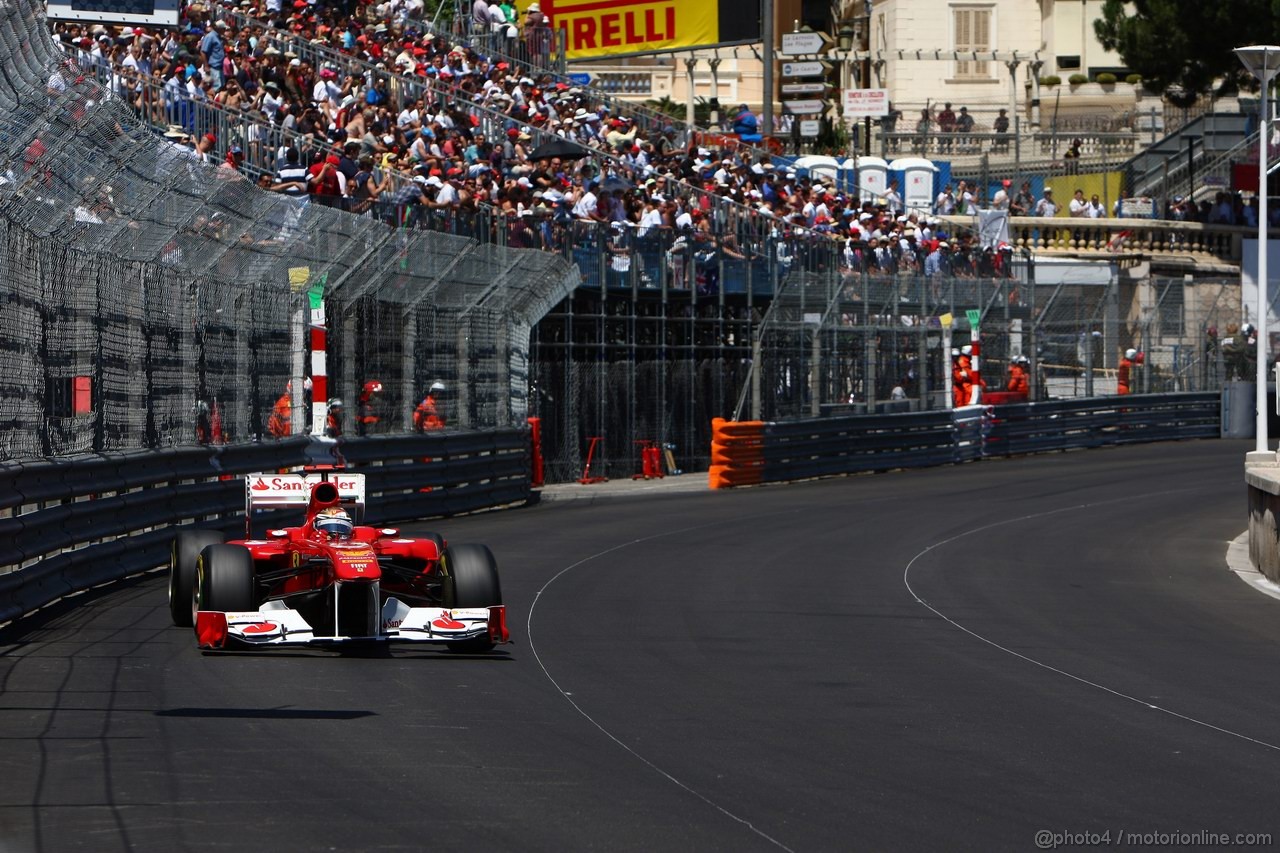 GP MONACO, 28.05.2011- Qualifiche, Fernando Alonso (ESP), Ferrari, F-150 Italia 
