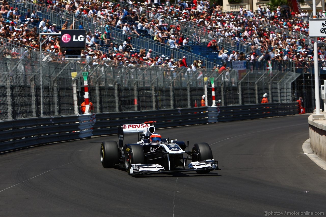 GP MONACO, 28.05.2011- Qualifiche, Rubens Barrichello (BRA), Williams FW33 