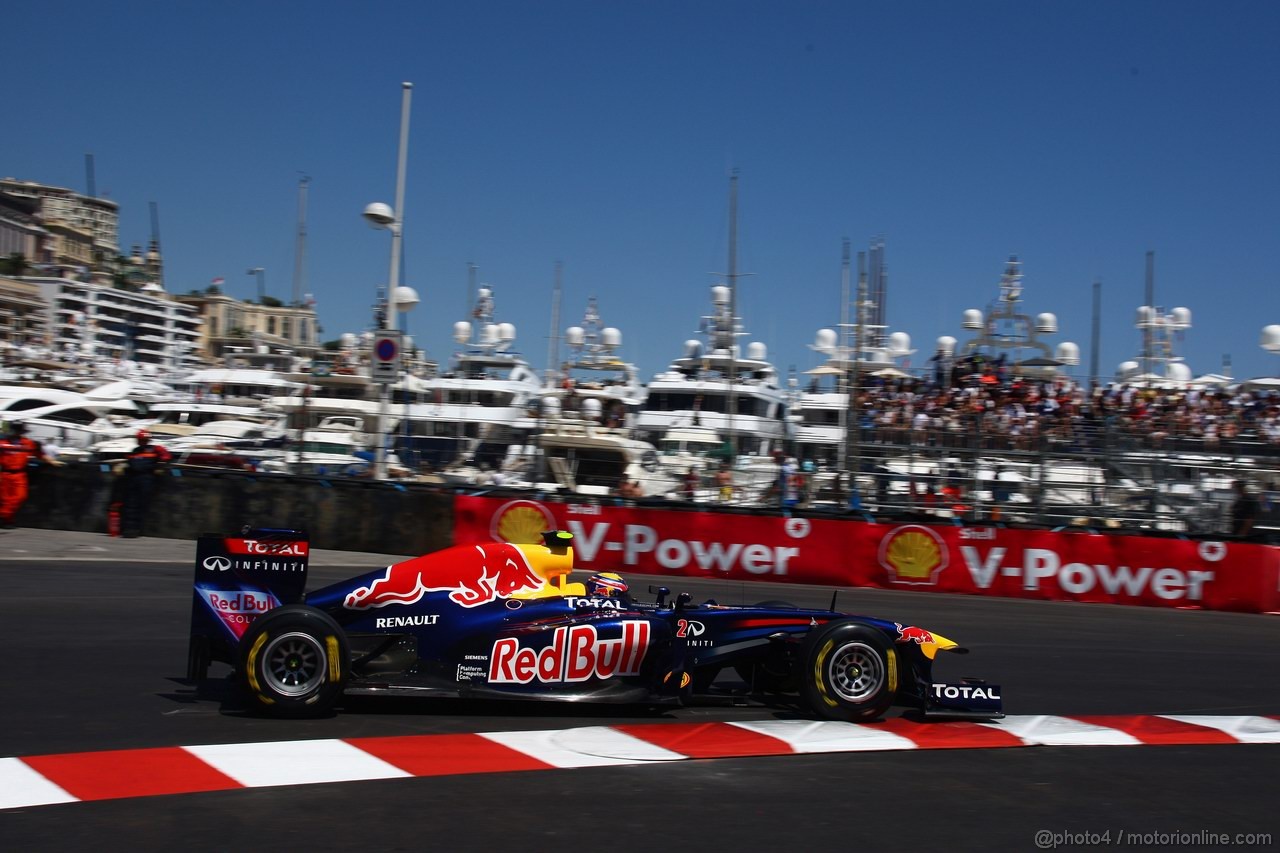 GP MONACO, 28.05.2011- Qualifiche, Mark Webber (AUS), Red Bull Racing, RB7 