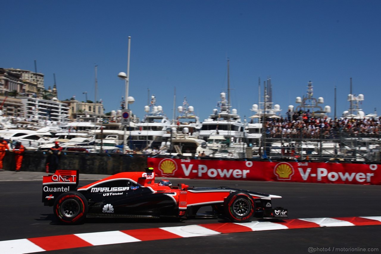 GP MONACO, 28.05.2011- Qualifiche, Jerome D'Ambrosio (BEL), Marussia Virgin Racing VR-02 