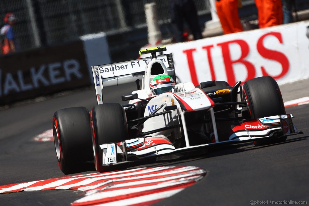 GP MONACO, 28.05.2011- Qualifiche, Sergio Pérez (MEX), Sauber F1 Team C30 