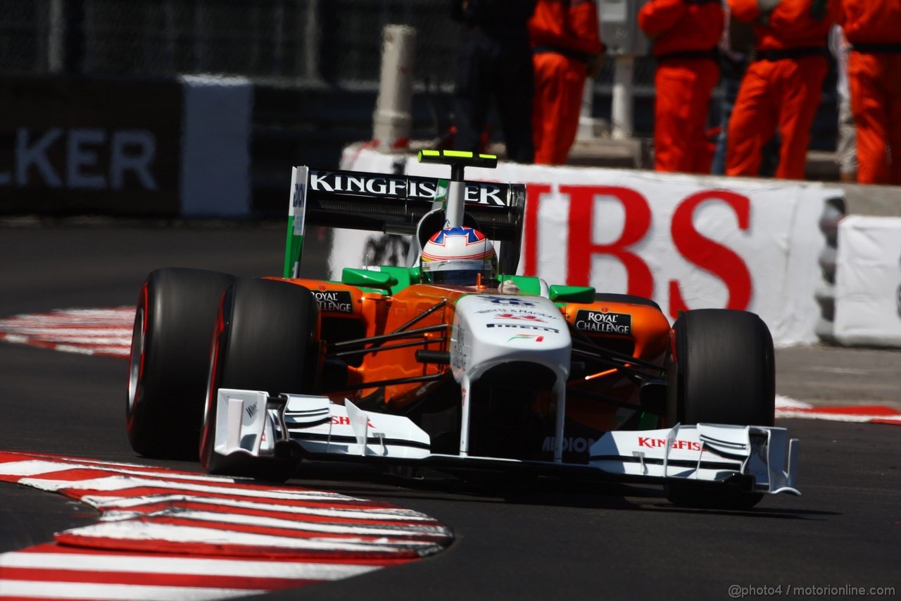 GP MONACO, 28.05.2011- Qualifiche, Paul di Resta (GBR) Force India VJM04 