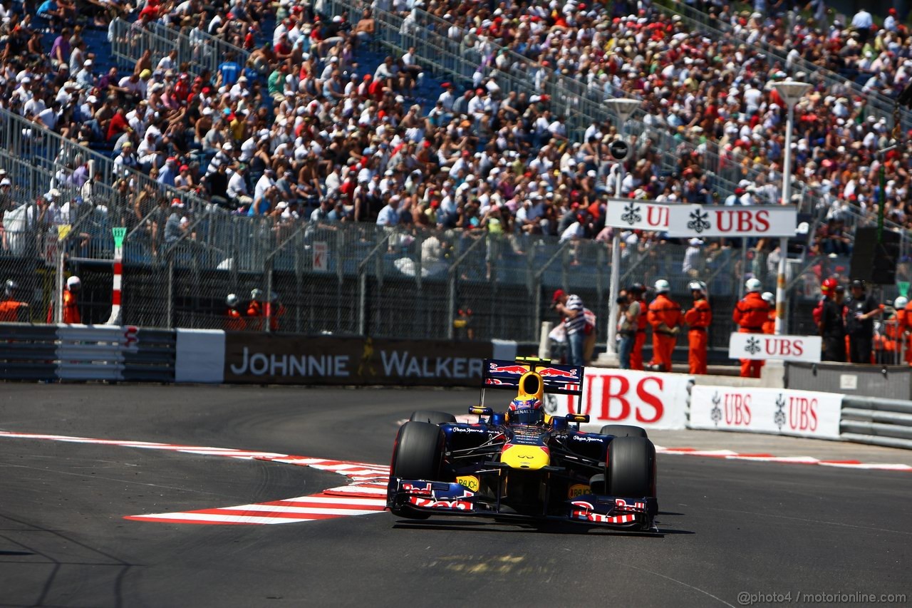 GP MONACO, 28.05.2011- Qualifiche, Mark Webber (AUS), Red Bull Racing, RB7 