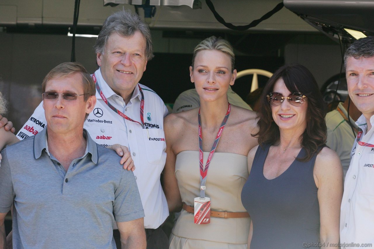 GP MONACO, 28.05.2011- Charlene Wittstock (USA), fiancee of S.A.S. Prince Albert II with Norbert Haug (GER), Motorsport chief  
