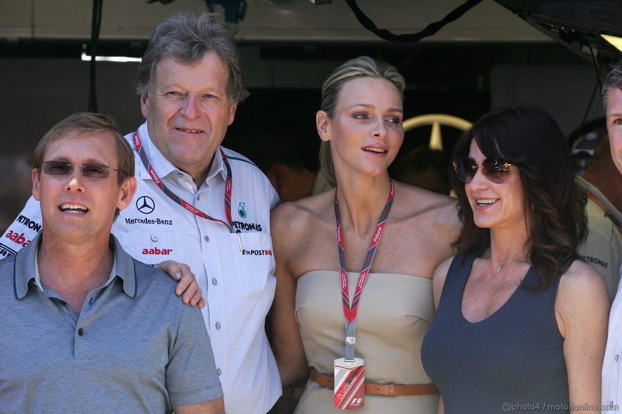 GP MONACO, 28.05.2011- Charlene Wittstock (USA), fiancee of S.A.S. Prince Albert II with Norbert Haug (GER), Motorsport chief  