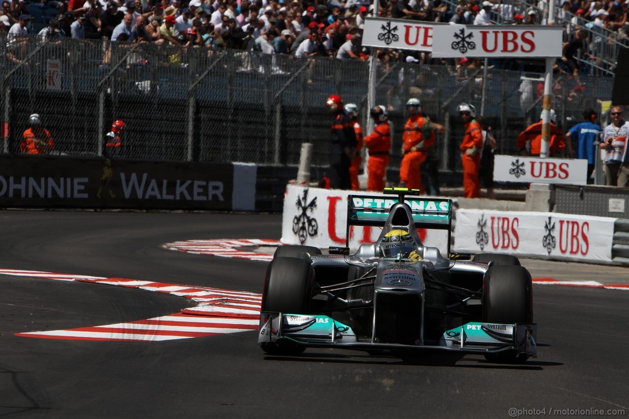 GP MONACO, 28.05.2011- Qualifiche, Nico Rosberg (GER), Mercedes GP Petronas F1 Team, MGP W02 