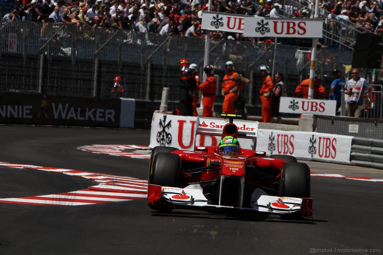 GP MONACO, 28.05.2011- Qualifiche, Felipe Massa (BRA), Ferrari, F-150 Italia 