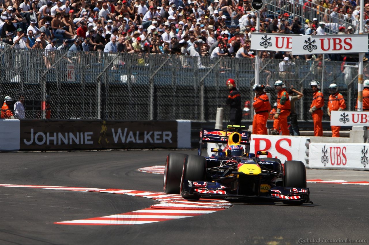GP MONACO, 28.05.2011- Qualifiche, Mark Webber (AUS), Red Bull Racing, RB7 