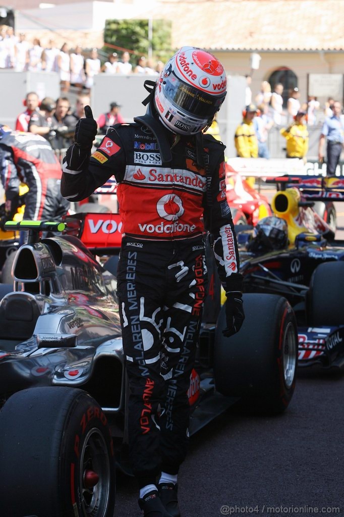 GP MONACO, 28.05.2011- Qualifiche, Jenson Button (GBR), McLaren  Mercedes, MP4-26 secondo 