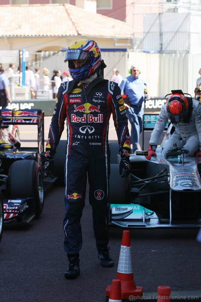 GP MONACO, 28.05.2011- Qualifiche, Mark Webber (AUS), Red Bull Racing, RB7 