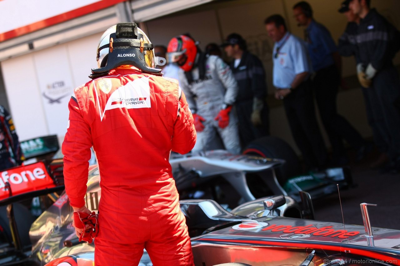 GP MONACO, 28.05.2011- Qualifiche, Fernando Alonso (ESP), Ferrari, F-150 Italia 