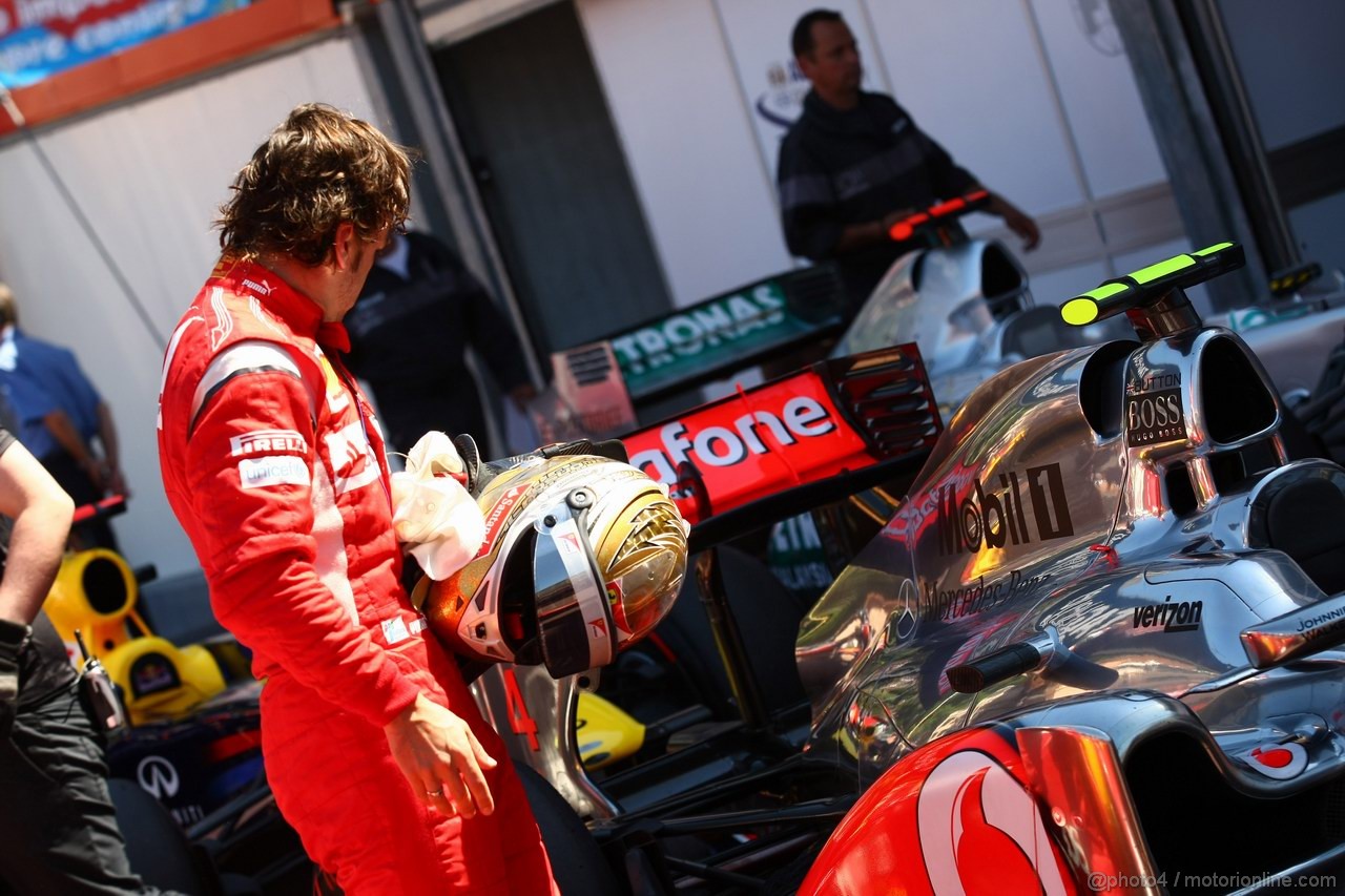 GP MONACO, 28.05.2011- Qualifiche, Fernando Alonso (ESP), Ferrari, F-150 Italia 