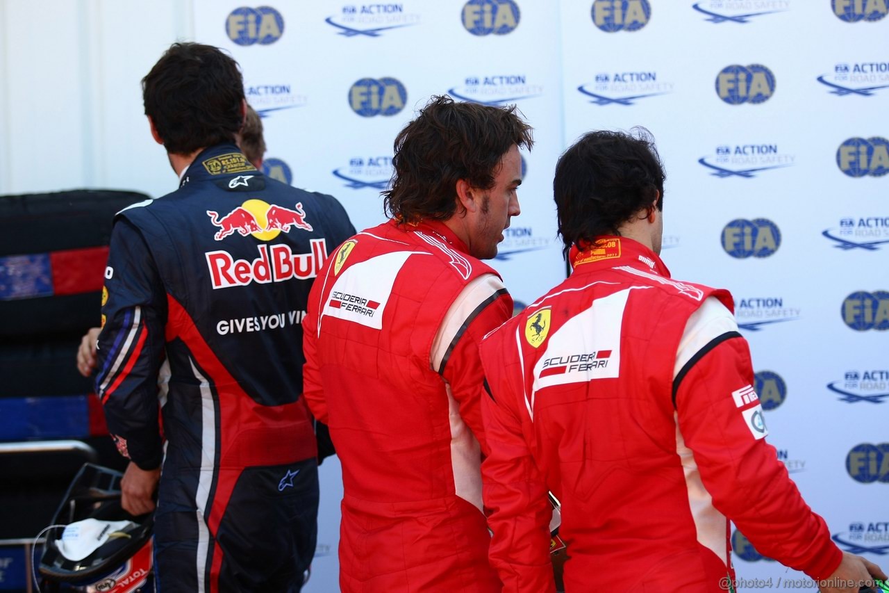 GP MONACO, 28.05.2011- Qualifiche, Fernando Alonso (ESP), Ferrari, F-150 Italia e Felipe Massa (BRA), Ferrari, F-150 Italia 
