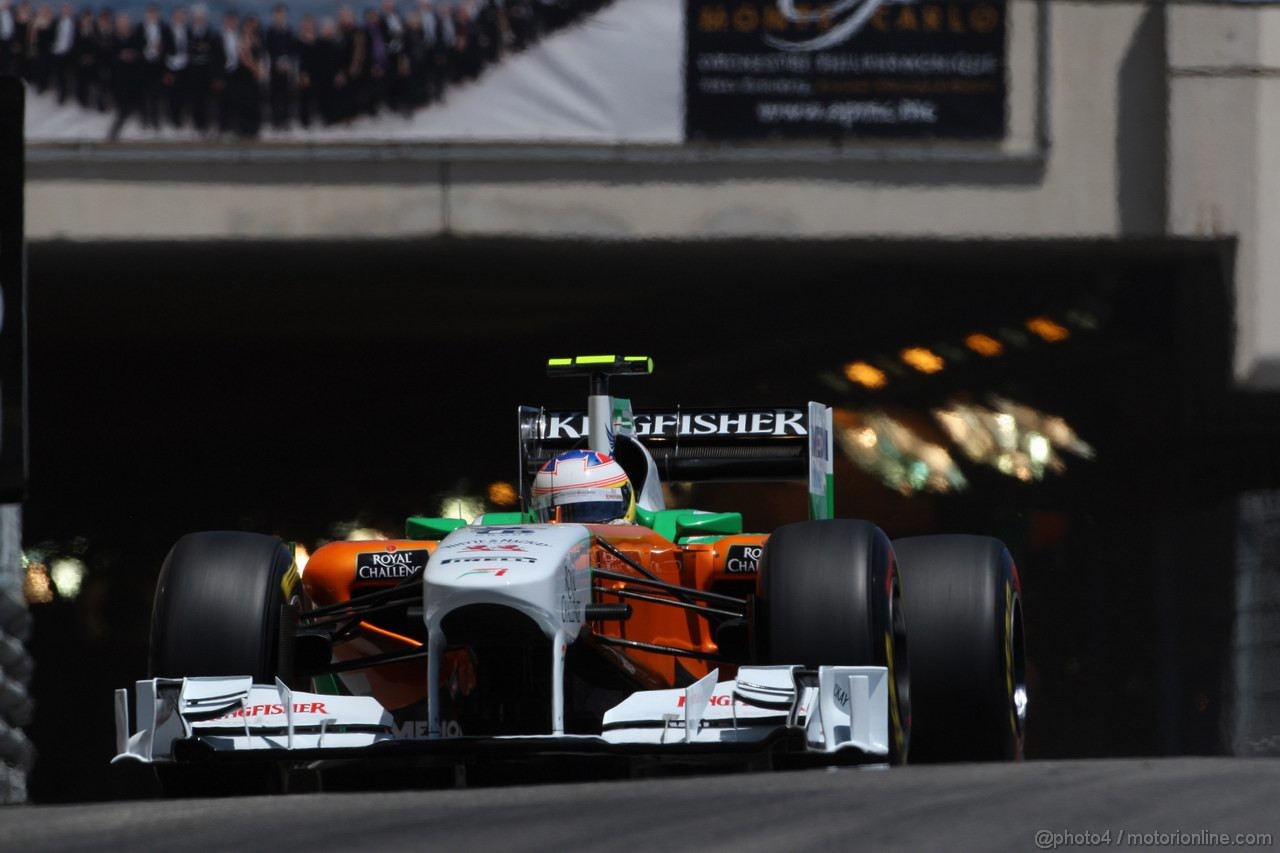 GP MONACO, 28.05.2011- Qualifiche, Paul di Resta (GBR) Force India VJM04 