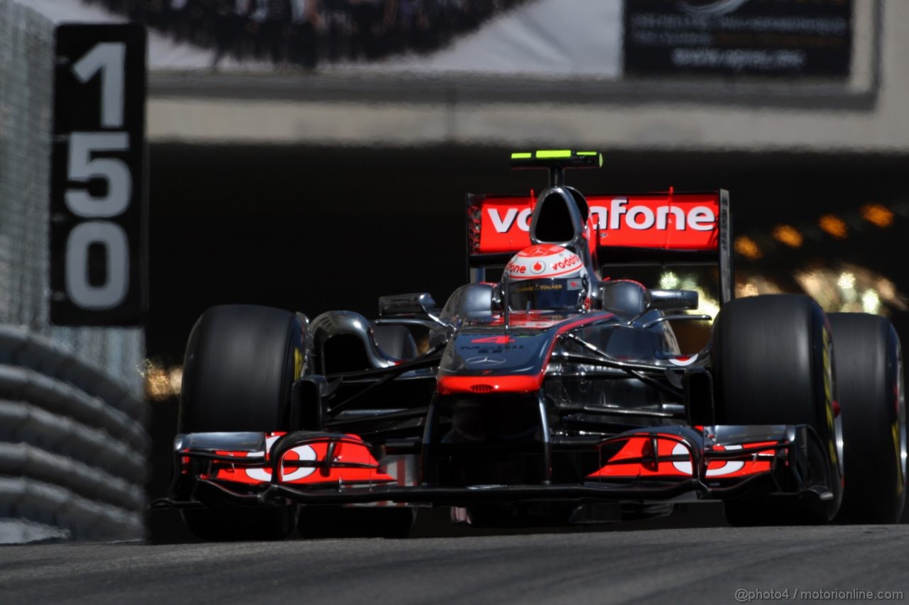 GP MONACO, 28.05.2011- Qualifiche, Jenson Button (GBR), McLaren  Mercedes, MP4-26 
