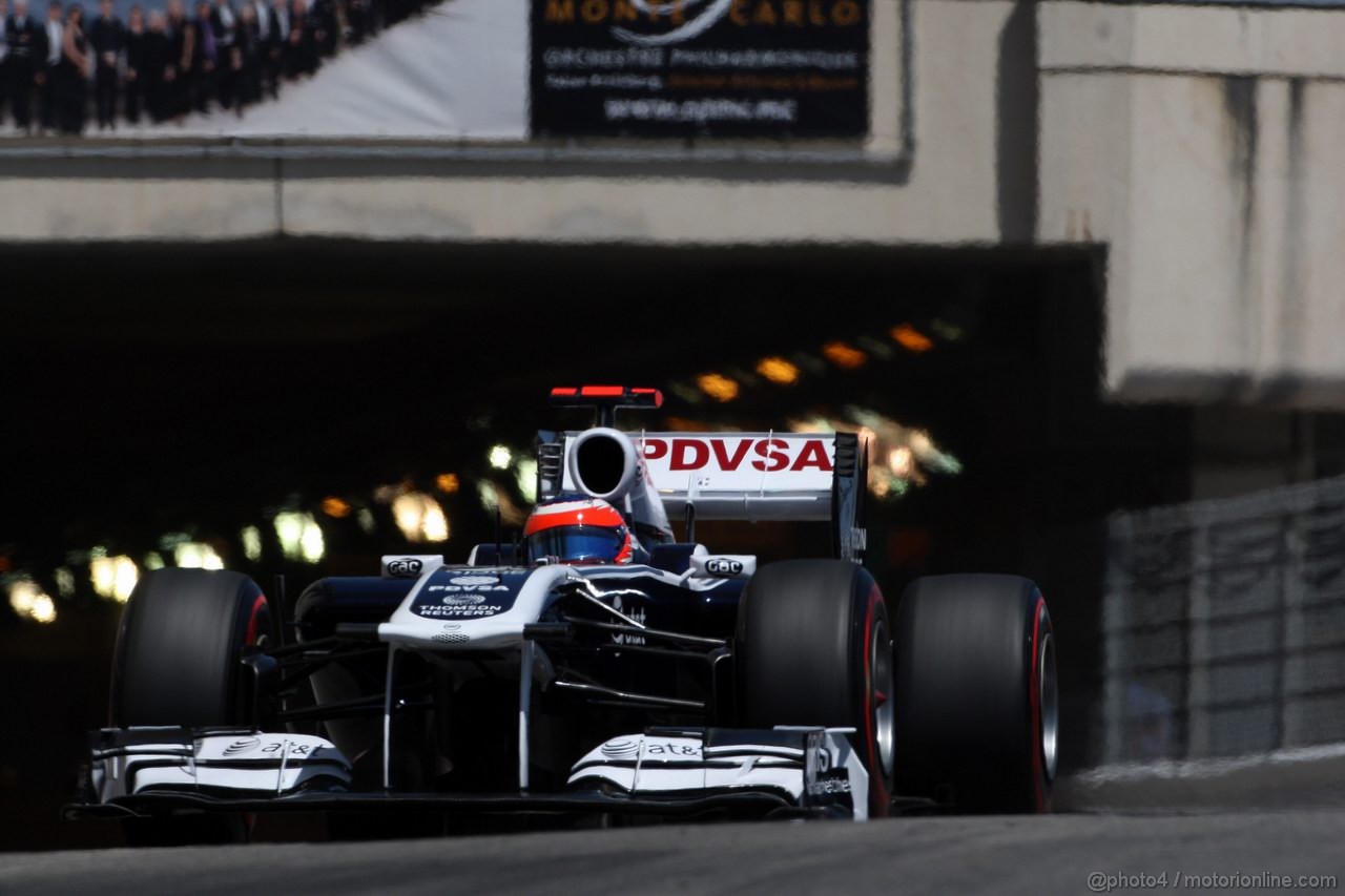 GP MONACO, 28.05.2011- Qualifiche, Rubens Barrichello (BRA), Williams FW33 