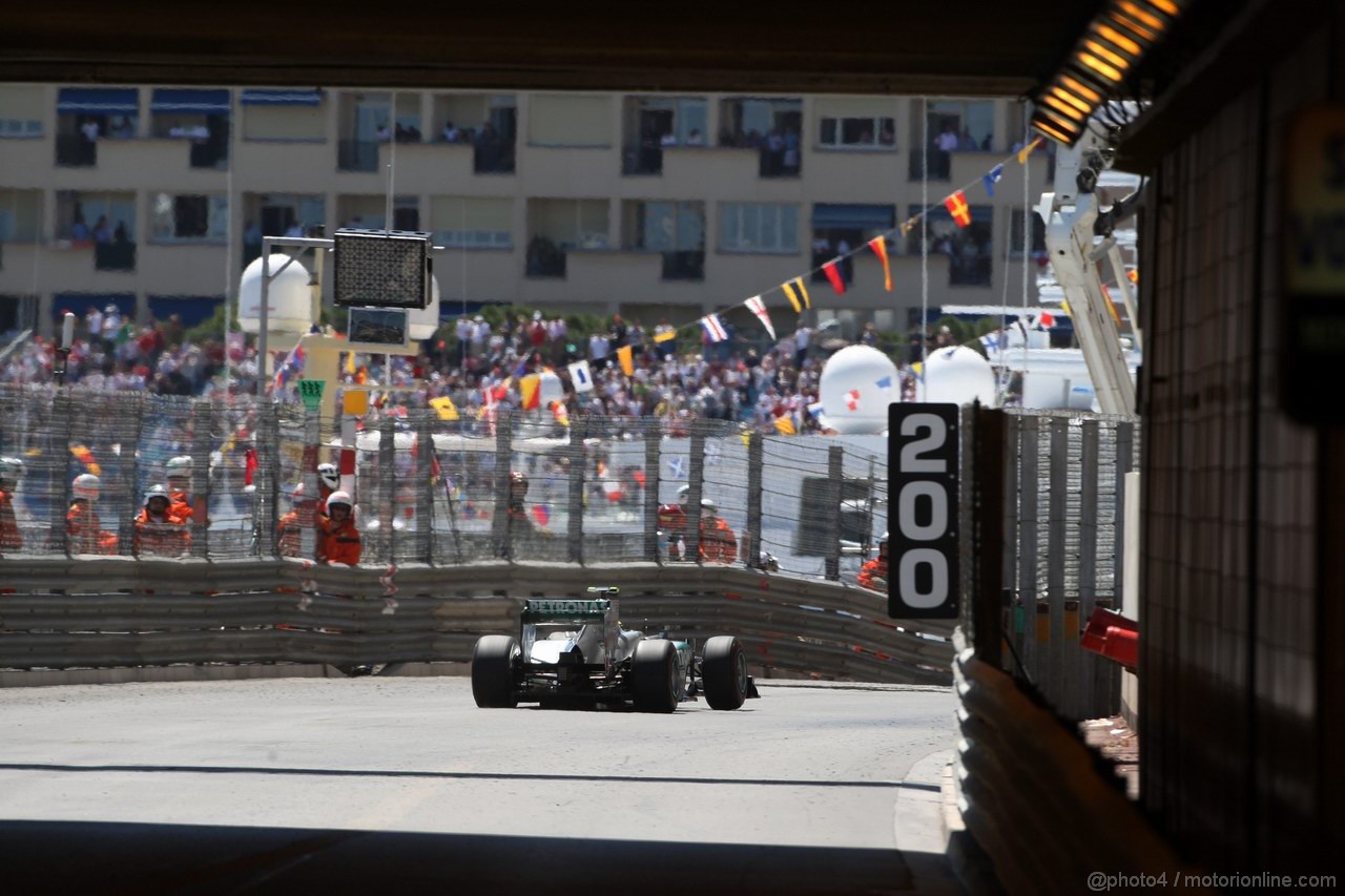 GP MONACO, 28.05.2011- Qualifiche, Nico Rosberg (GER), Mercedes GP Petronas F1 Team, MGP W02 