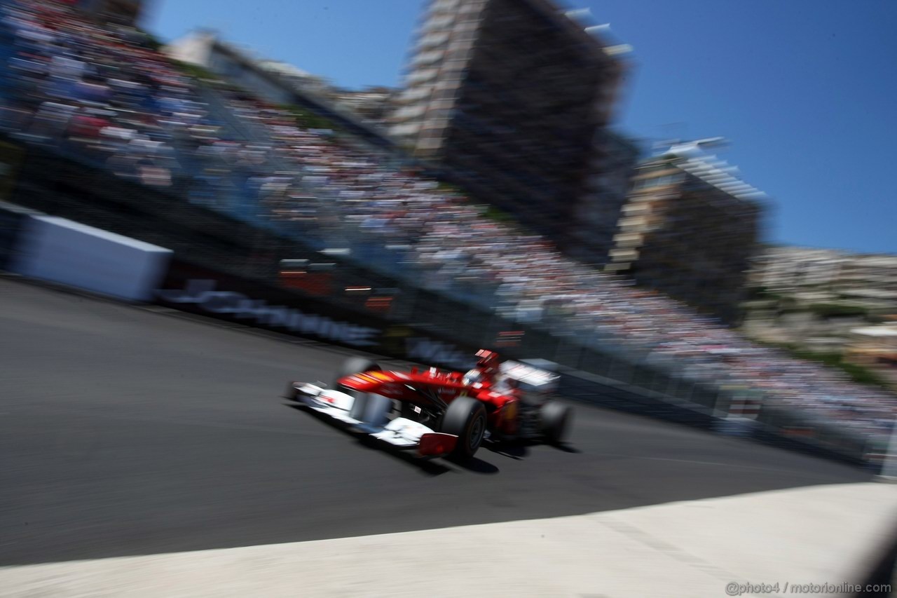 GP MONACO, 28.05.2011- Qualifiche, Fernando Alonso (ESP), Ferrari, F-150 Italia 