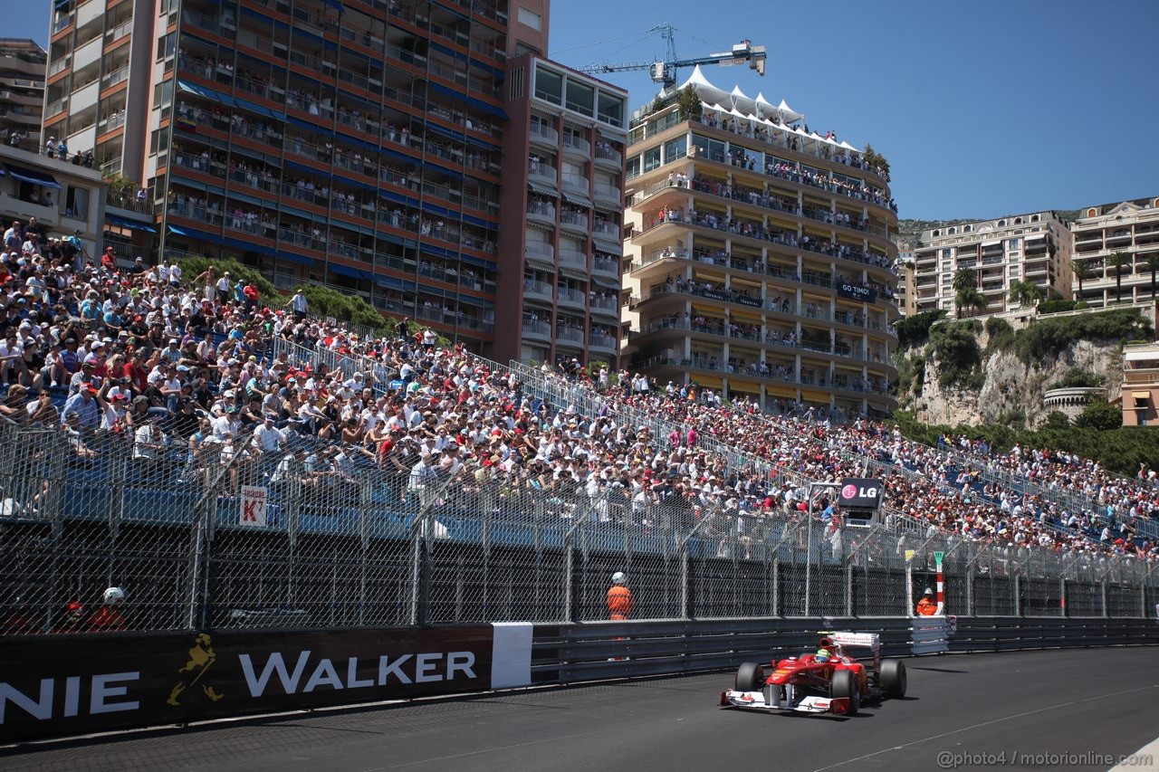 GP MONACO, 28.05.2011- Qualifiche, Felipe Massa (BRA), Ferrari, F-150 Italia 