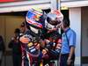 GP MONACO, 28.05.2011- Qualifiche, Mark Webber (AUS), Red Bull Racing, RB7 e Jenson Button (GBR), McLaren  Mercedes, MP4-26 