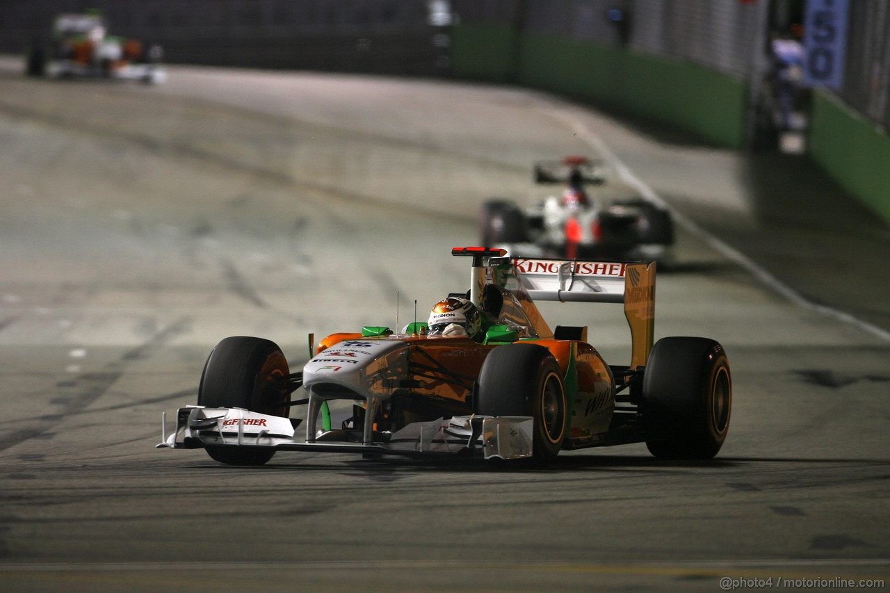 GP SINGAPORE, 25.09.2011- Gara, Adrian Sutil (GER), Force India F1 Team, VJM04 