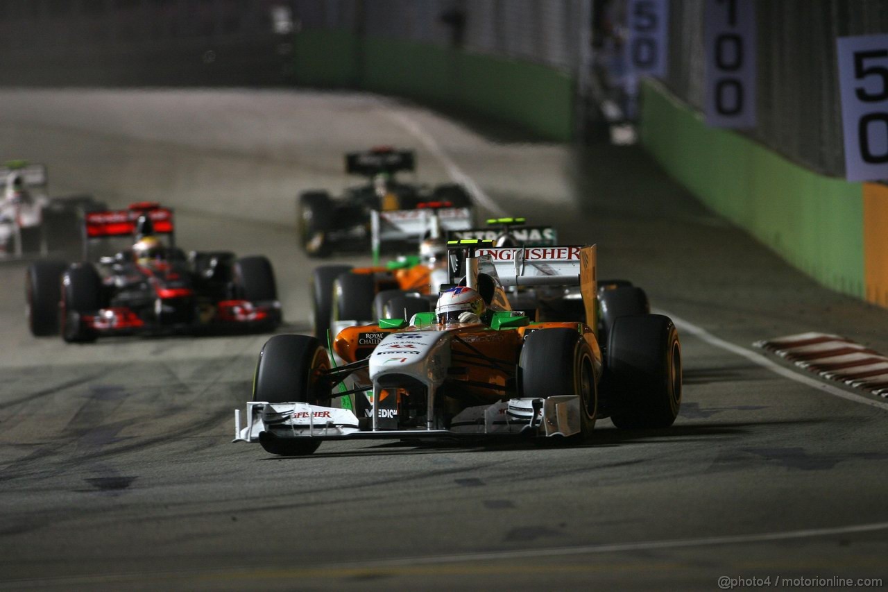 GP SINGAPORE, 25.09.2011- Gara, Paul di Resta (GBR) Force India VJM04 