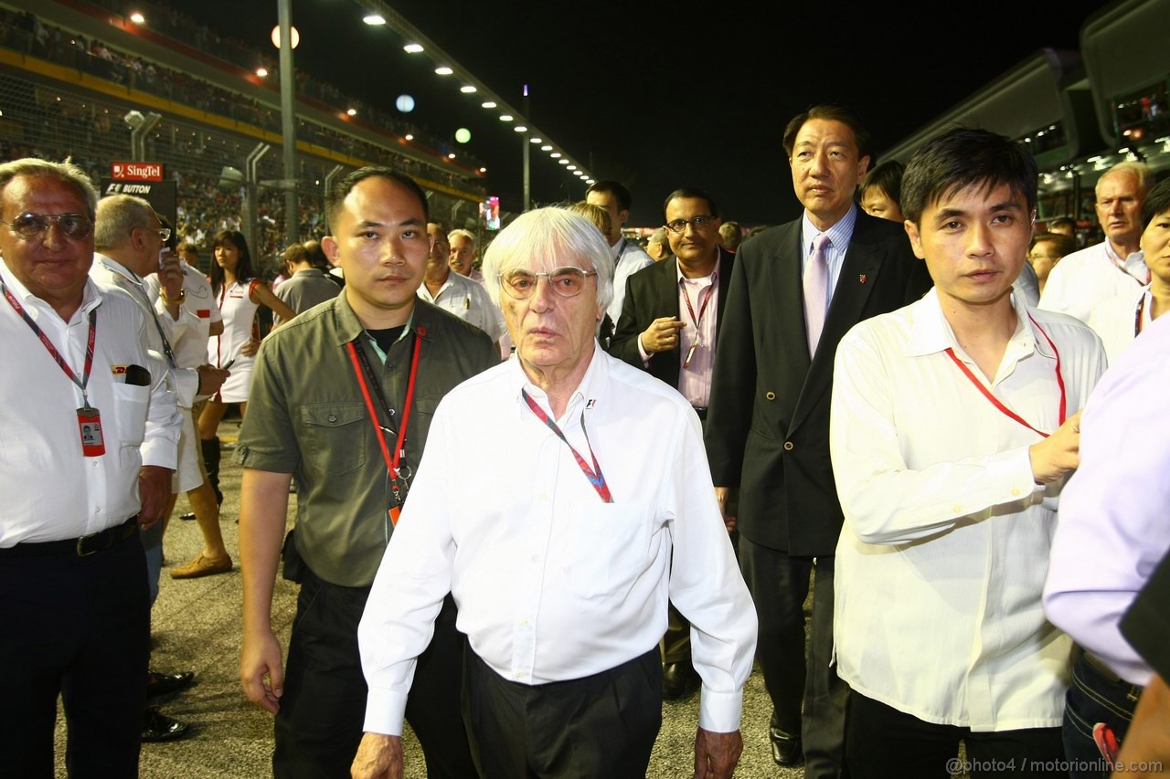 GP SINGAPORE, 25.09.2011- Gara, Bernie Ecclestone (GBR), President e CEO of Formula One Management  