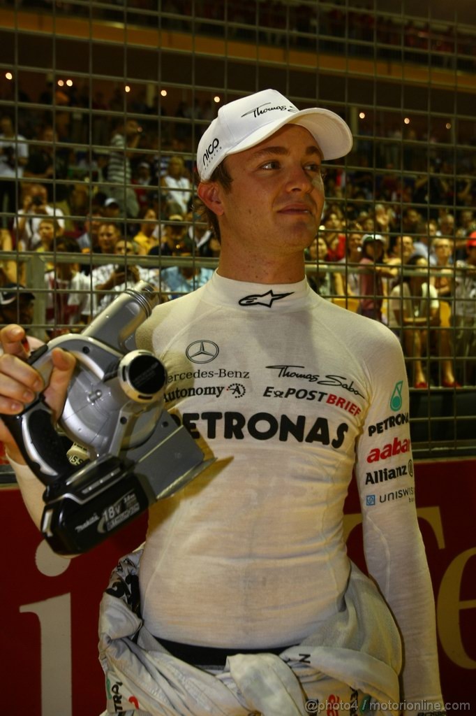 GP SINGAPORE, 25.09.2011- Gara, Nico Rosberg (GER), Mercedes GP Petronas F1 Team, MGP W02 