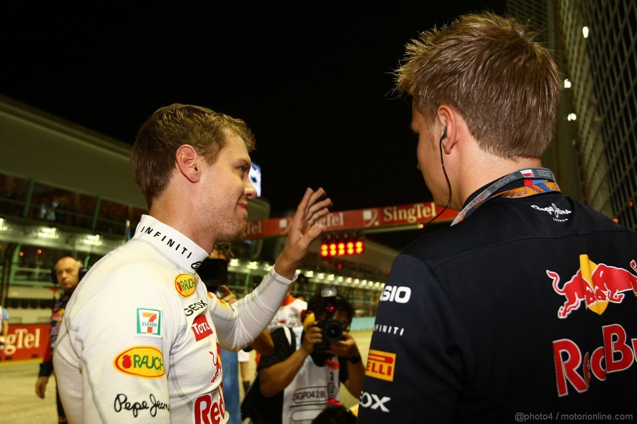 GP SINGAPORE, 25.09.2011- Gara, Sebastian Vettel (GER), Red Bull Racing, RB7 