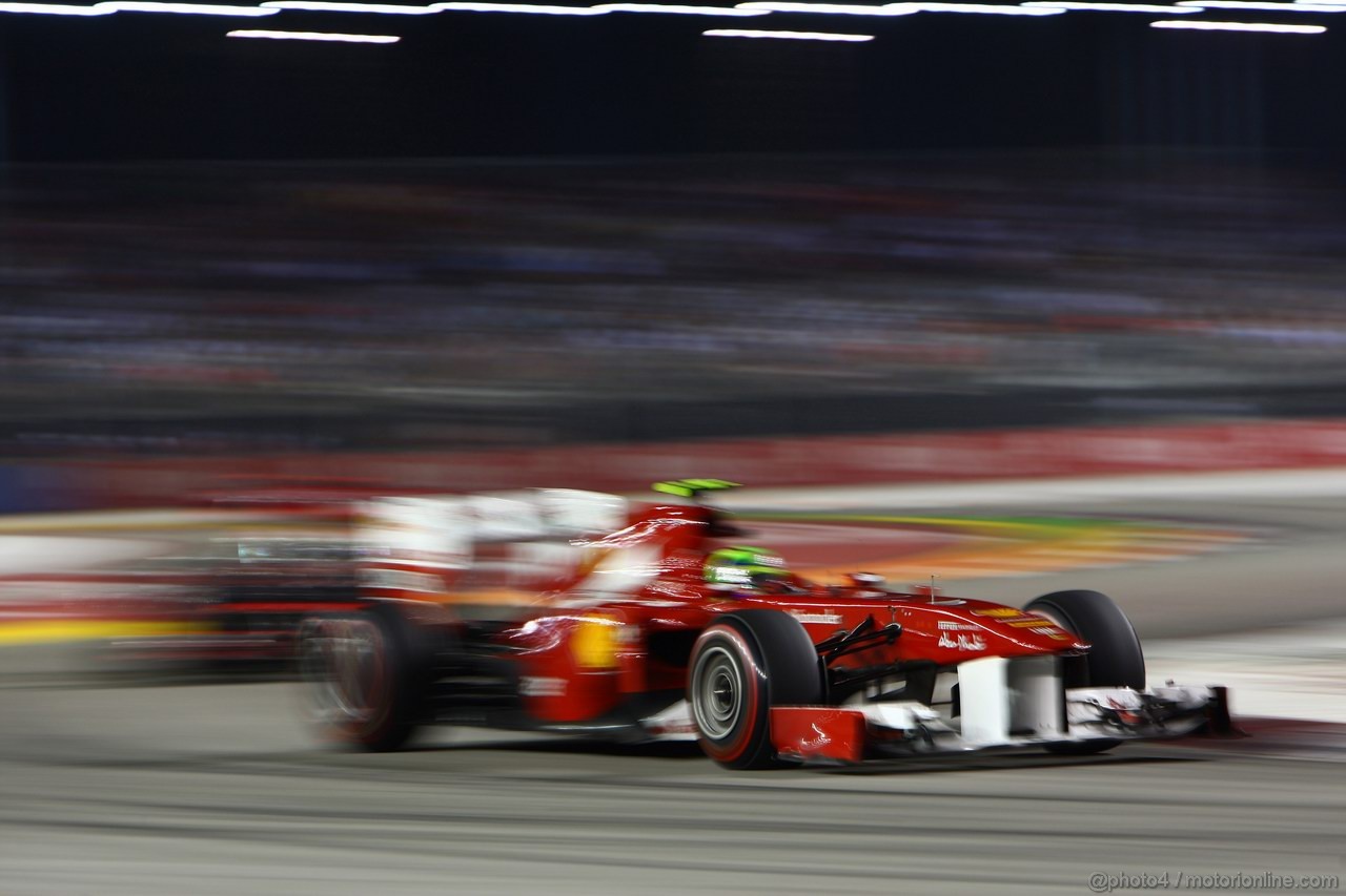 GP SINGAPORE, 25.09.2011- Gara, Felipe Massa (BRA), Ferrari, F-150 Italia 