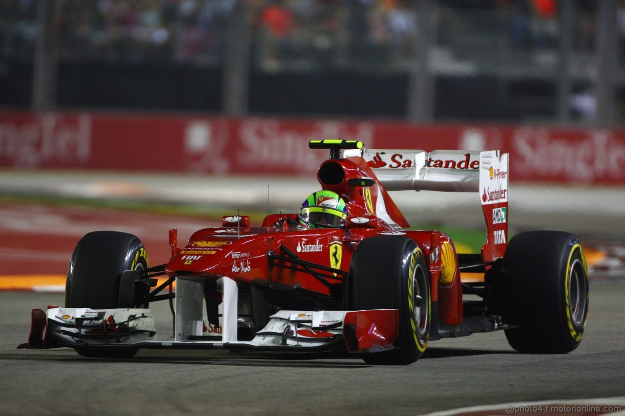 GP SINGAPORE, 25.09.2011- Gara, Felipe Massa (BRA), Ferrari, F-150 Italia 
