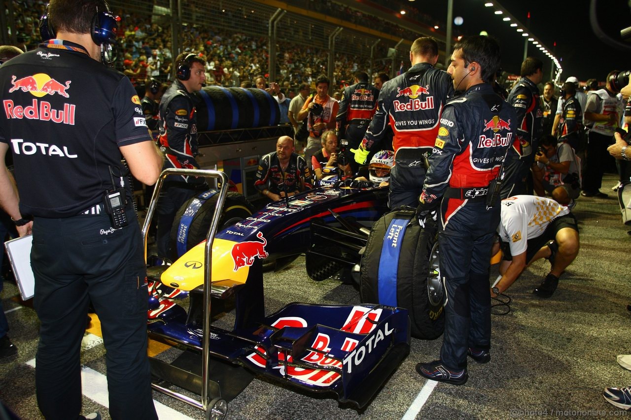 GP SINGAPORE, 25.09.2011- Gara, Sebastian Vettel (GER), Red Bull Racing, RB7 