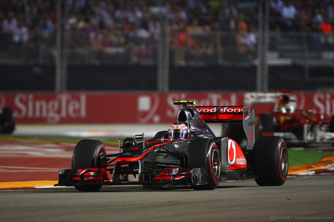 GP SINGAPORE, 25.09.2011- Gara, Jenson Button (GBR), McLaren  Mercedes, MP4-26 
