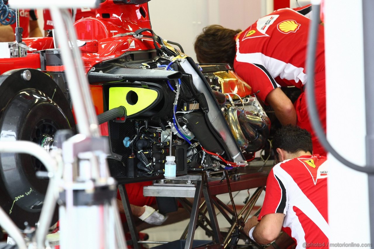 GP SINGAPORE, 22.09.2011- Ferrari, F-150 Italia, detail