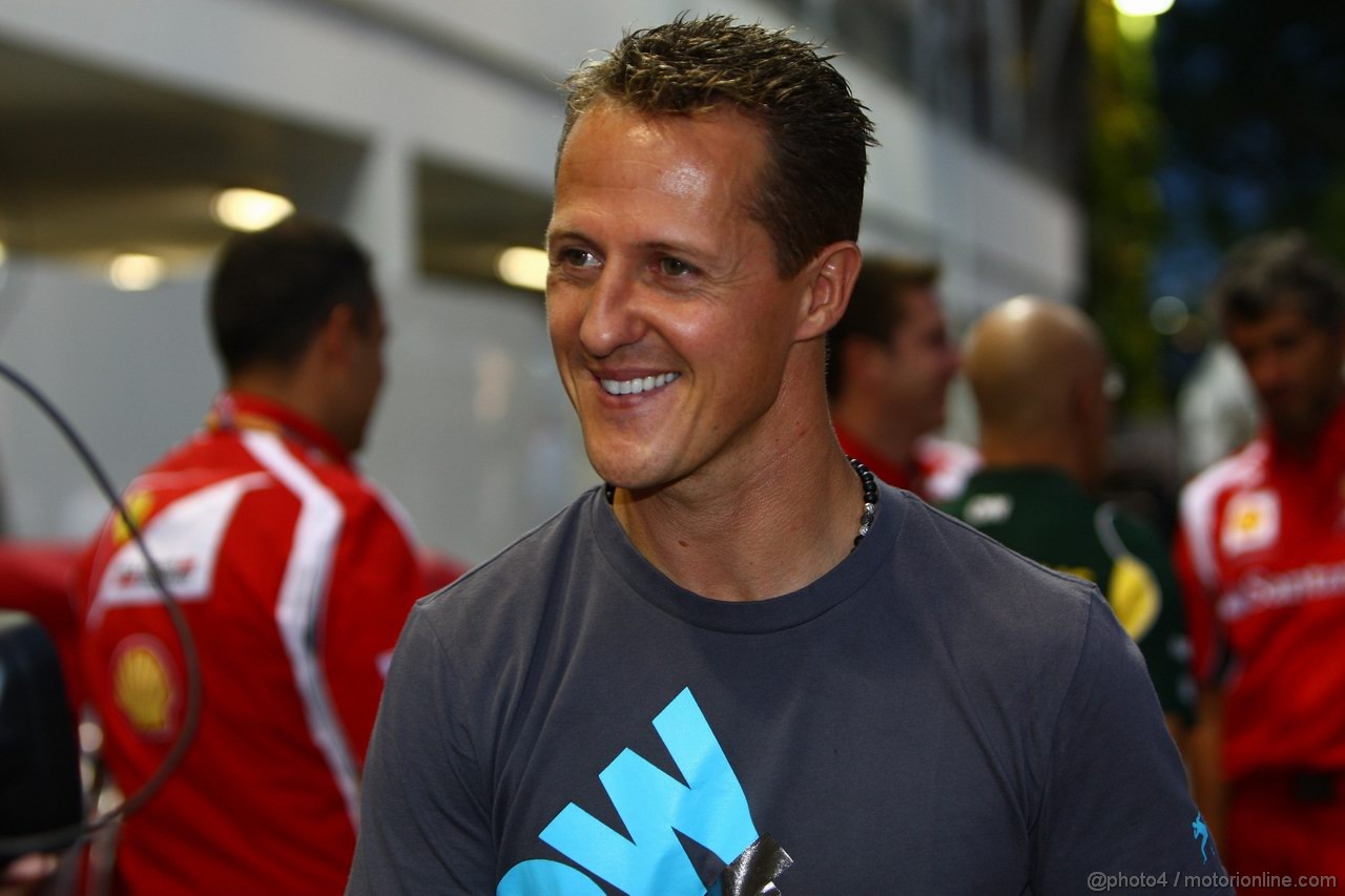 GP SINGAPORE, 22.09.2011- Michael Schumacher (GER), Mercedes GP Petronas F1 Team, MGP W02 