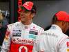 GP SINGAPORE, 22.09.2011- Jenson Button (GBR), McLaren  Mercedes, MP4-26 e Lewis Hamilton (GBR), McLaren  Mercedes, MP4-26 