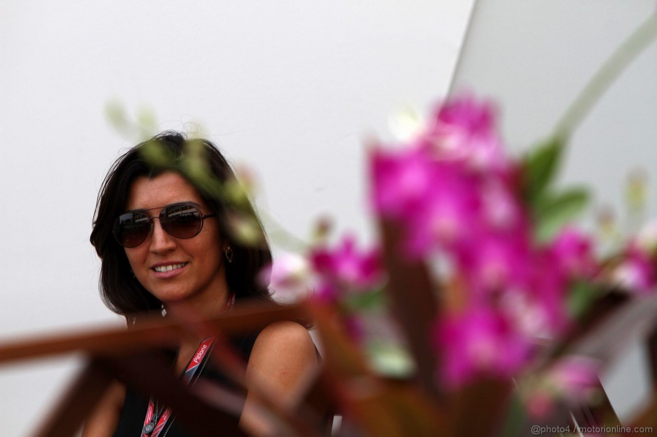 GP SINGAPORE, 24.09.2011- Fabiana Flosi (BRA), girlfriend of Bernie Ecclestone 