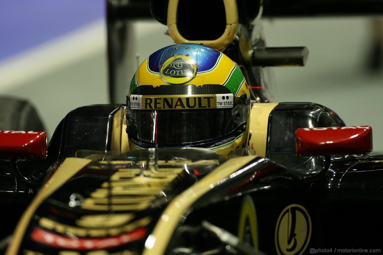 GP SINGAPORE, 24.09.2011- Prove Libere 3, Sabato, Bruno Senna (BRA), Lotus Renault GP R31 