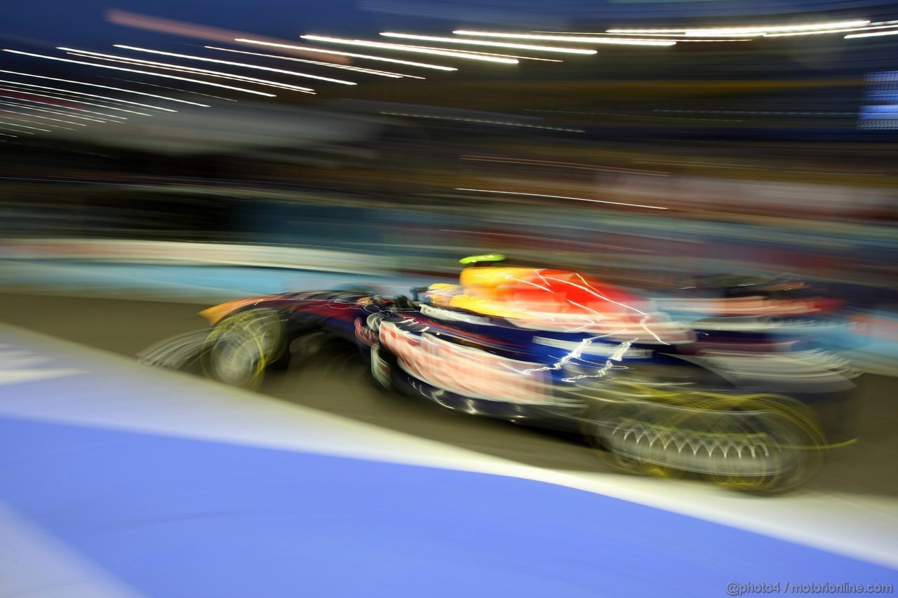 GP SINGAPORE, 24.09.2011- Prove Libere 3, Sabato, Mark Webber (AUS), Red Bull Racing, RB7 