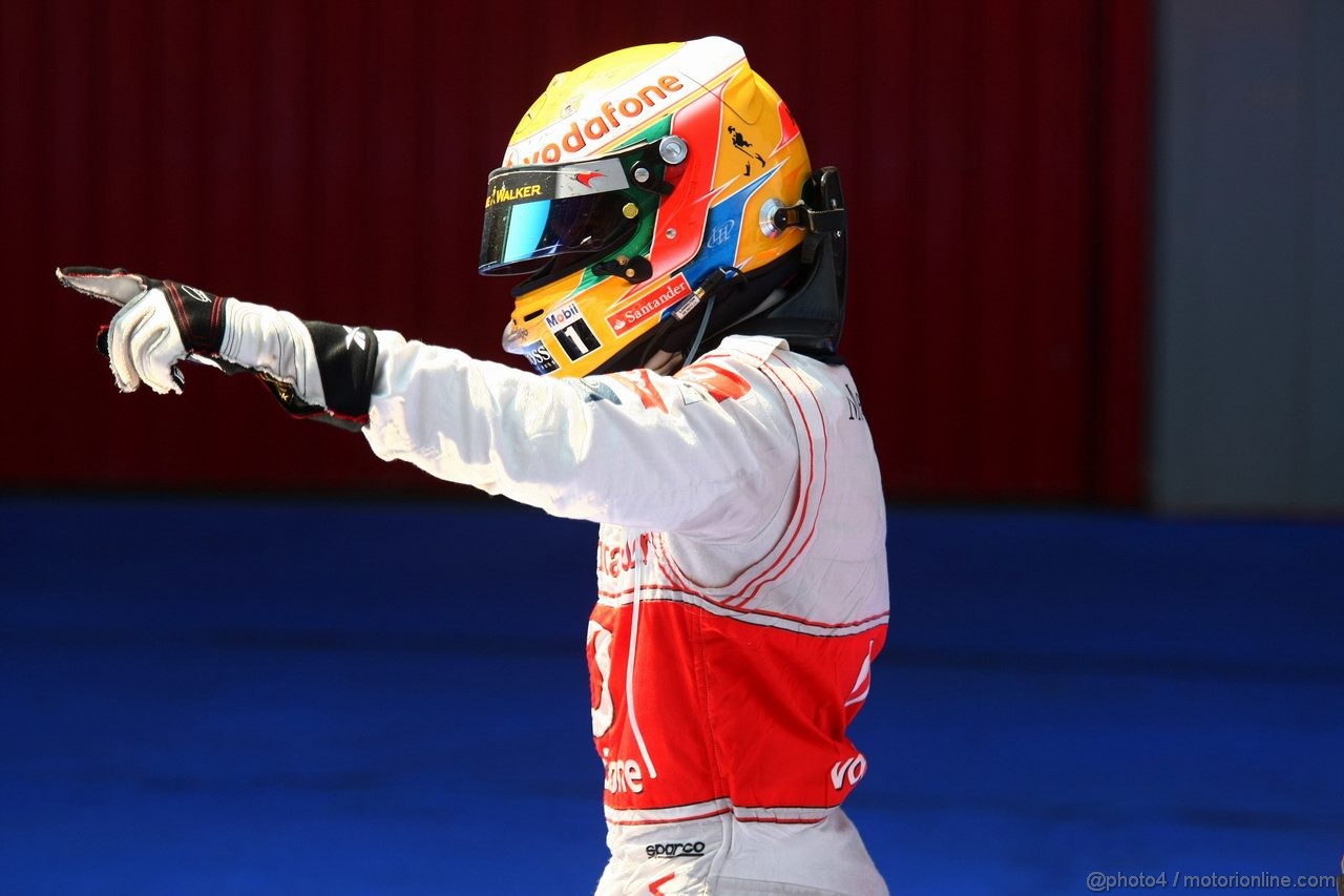 GP SPAGNA, 22.05.2011- Gara, Lewis Hamilton (GBR), McLaren  Mercedes, MP4-26 secondo 