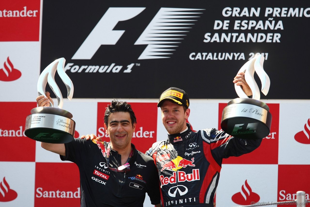 GP SPAGNA, 22.05.2011- Gara, Sebastian Vettel (GER), Red Bull Racing, RB7 vincitore