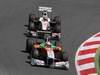 GP SPAGNA, 22.05.2011- Gara, Paul di Resta (GBR) Force India VJM04 davanti a Sergio Pérez (MEX), Sauber F1 Team C30 