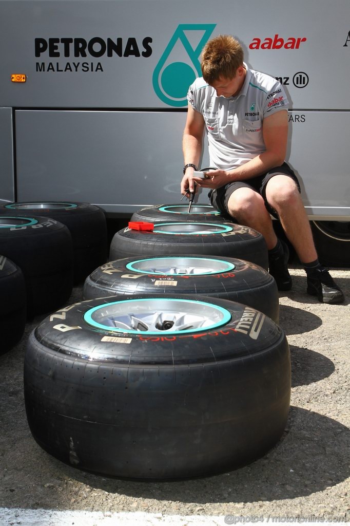 GP SPAGNA, 19.05.2011- Tyres Pirelli