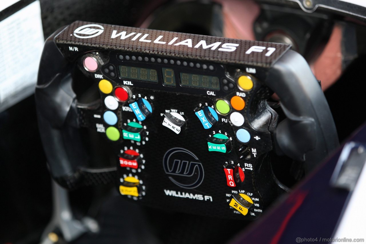 GP SPAGNA, 19.05.2011- Steering wheel, Williams FW33
