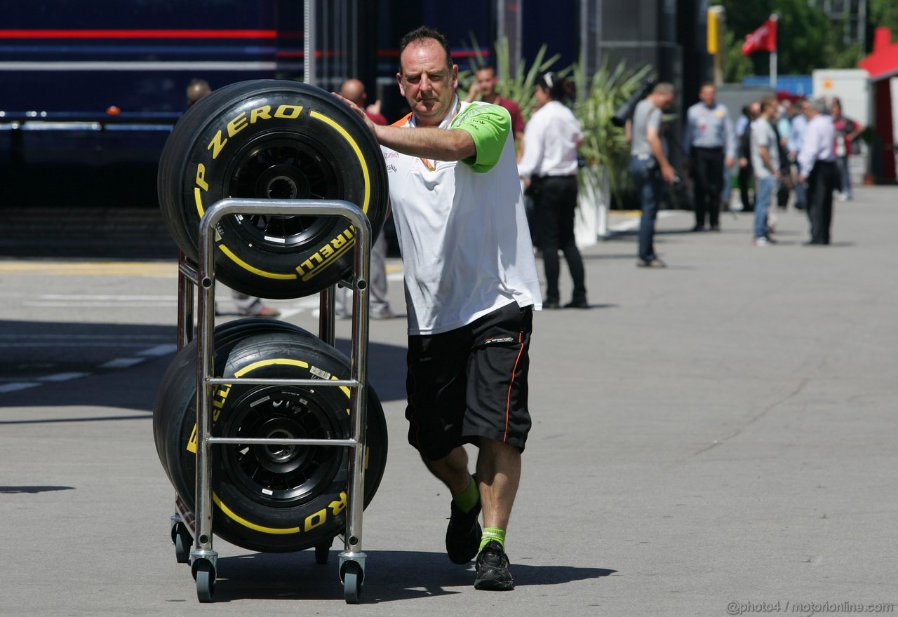 GP SPAGNA, 19.05.2011- Tyres Pirelli