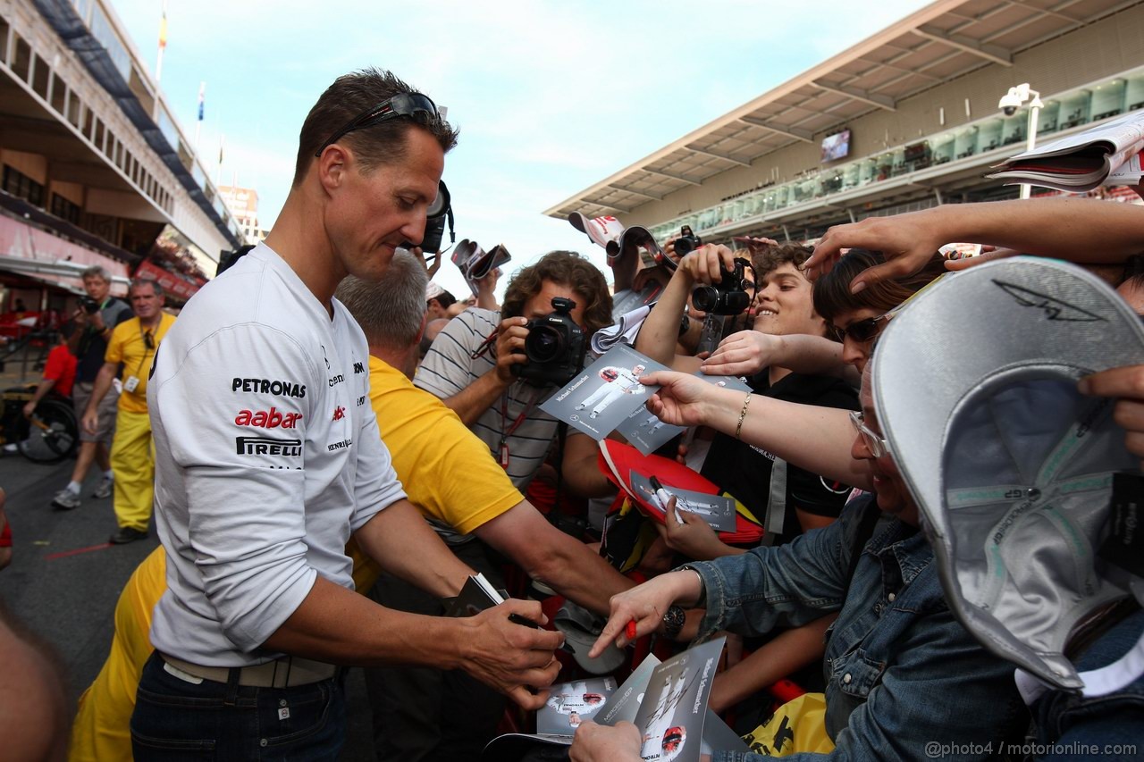 GP SPAGNA, 19.05.2011- Michael Schumacher (GER), Mercedes GP Petronas F1 Team, MGP W02 
