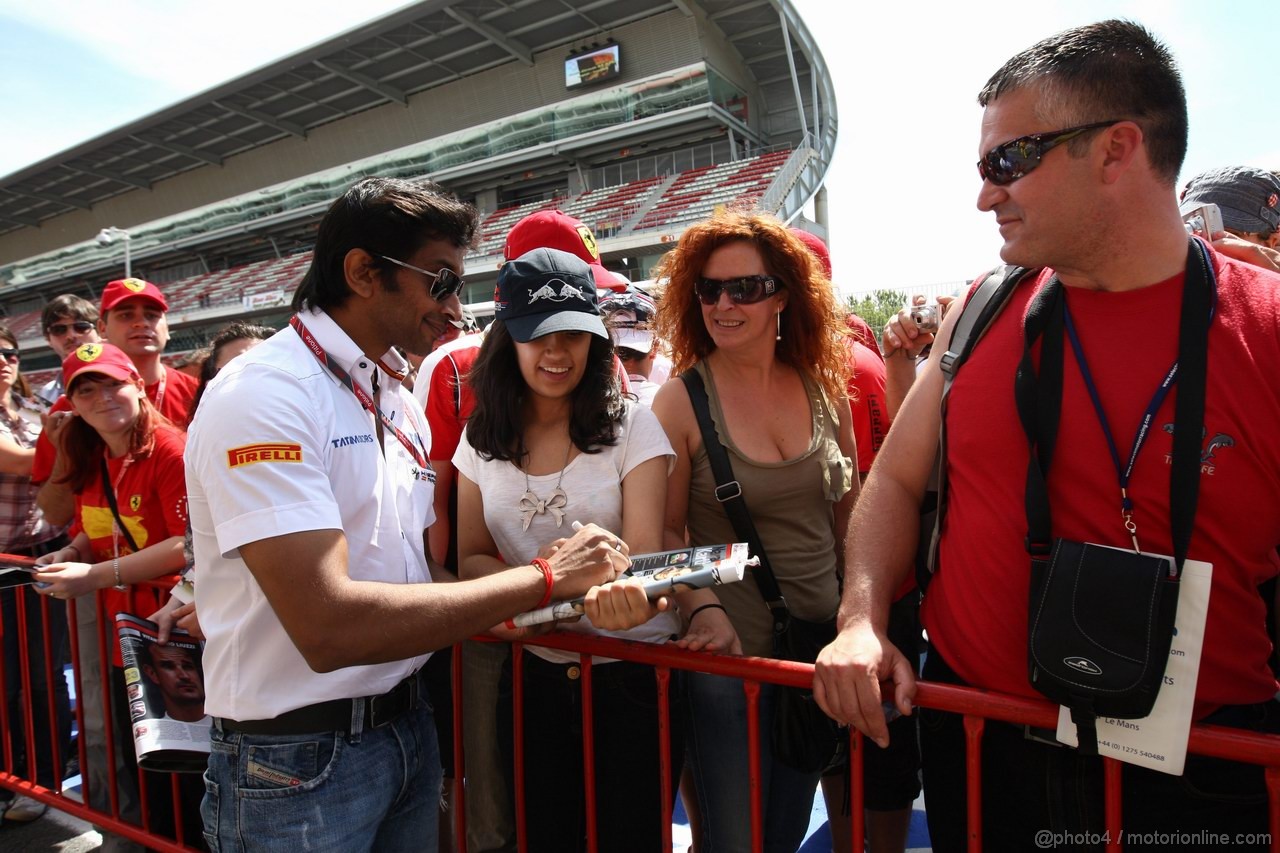 GP SPAGNA, 19.05.2011- Narain Karthikeyan (IND), Hispania Racing F1 Team, HRT