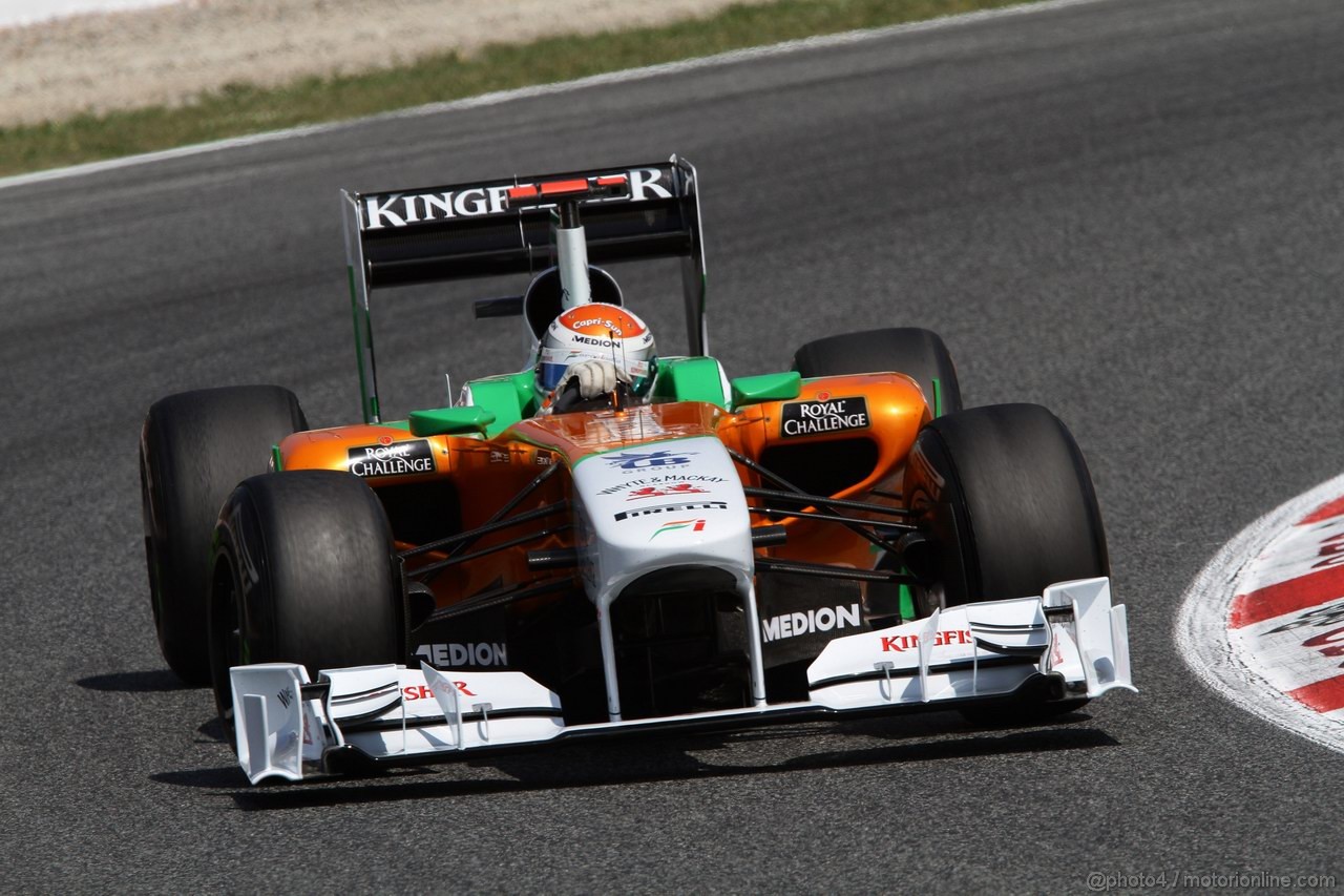 GP SPAGNA, 21.05.2011- Prove Libere 3, Sabato, Adrian Sutil (GER), Force India F1 Team, VJM04 